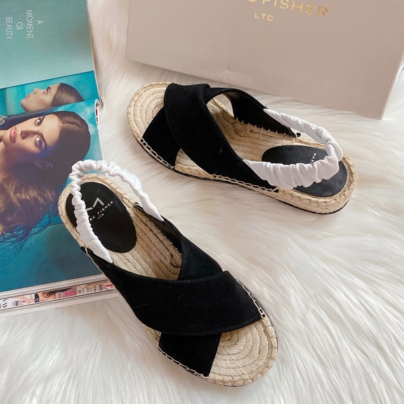 MARC FISHER LTD Pella Sandal - Black/white - Picture 3 of 12